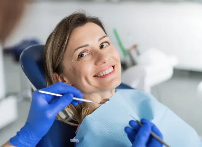 Dentist preparing for a same-day emergency appointment in Louisville, KY